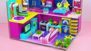 Милый картонный мини домик своими руками 😍 DIY поделки детям