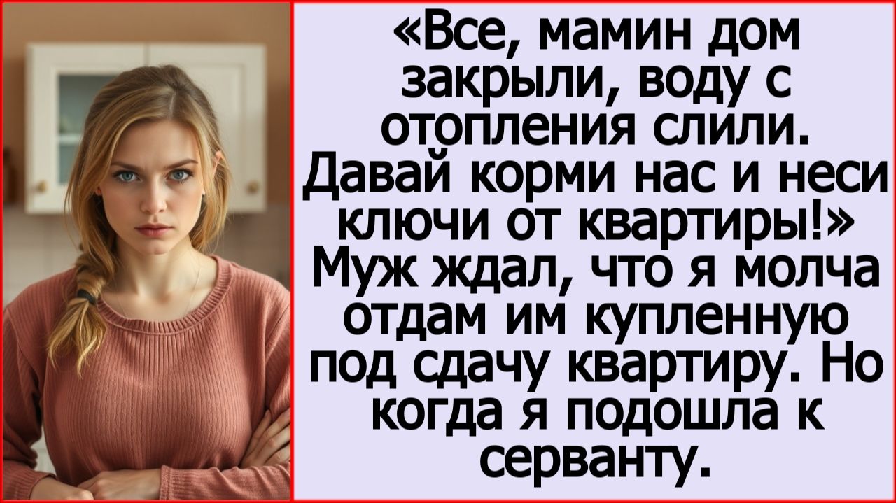 Истории из жизни. Давай, неси ключи от квартиры! Бросил с порога муж. Жизненные истории. смотреть онлайн