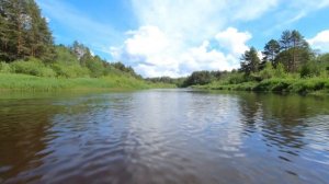 Сплав на байдарках по реке. Ч.1 Звуки природы, плеск воды, умиротворение и созерцание