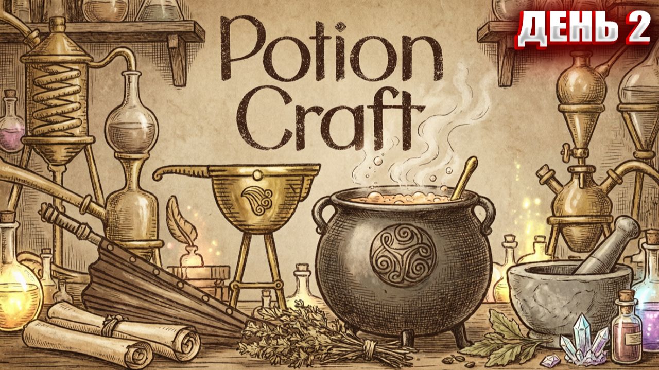 КАК ВАРИТЬ ПИВО в Potion Craft | День 2