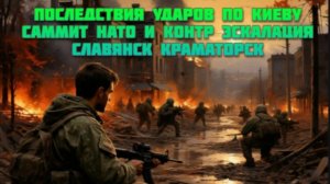 Новости СВО Сегодня - Последствия ударов по Киеву Саммит НАТО и контр эскалация Славянск Краматорск