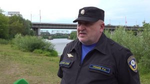 На воде счет идет на минуты: в Брянске прошла тренировка водолазов