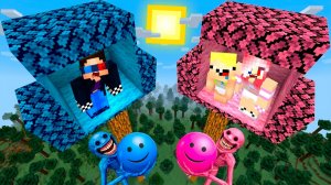 🌳ПОСТРОИЛИ ДОМ НА ДЕРЕВЕ ПРОТИВ ФОЛСИТИ И ЛОВИТИ В МАЙНКРАФТ! ШЕДИ MINECRAFT