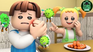 РОБЛОКС Брукхейвен. У Волосатого Бекона болит зуб! - Анимация в Roblox