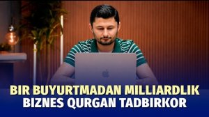 🍿 Tasodifiy buyurtmani katta biznesga aylantirgan samarqandlik tadbirkor Jonibek Aliyev