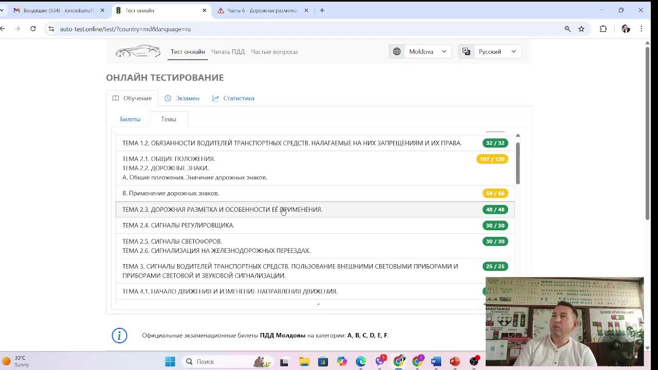 Часть 6 - Дорожная разметка (приложение №4). смотреть онлайн