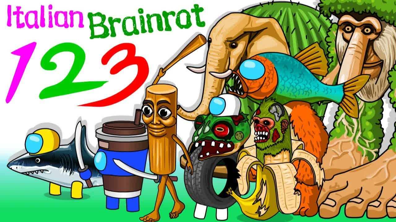 Среди нас против итальянского Brainrot 1.2.3. Запойное просмотр смотреть онлайн