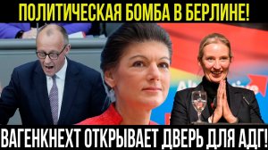 Вагенкнехт и Вайдель? Союз, который может перевернуть всю Германию!