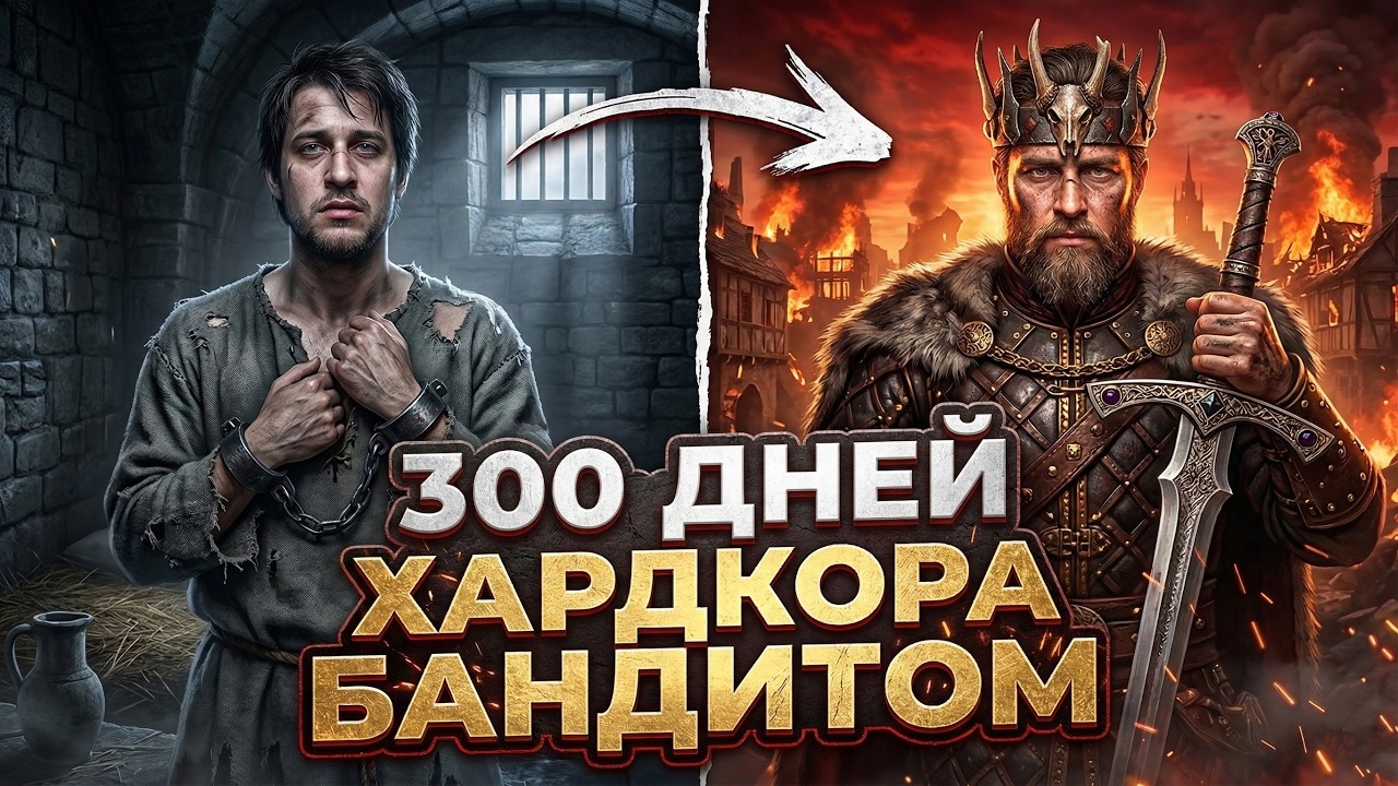 300 ДНЕЙ ХАРДКОРА БАНДИТОМ в M&B II: Bannerlord смотреть онлайн