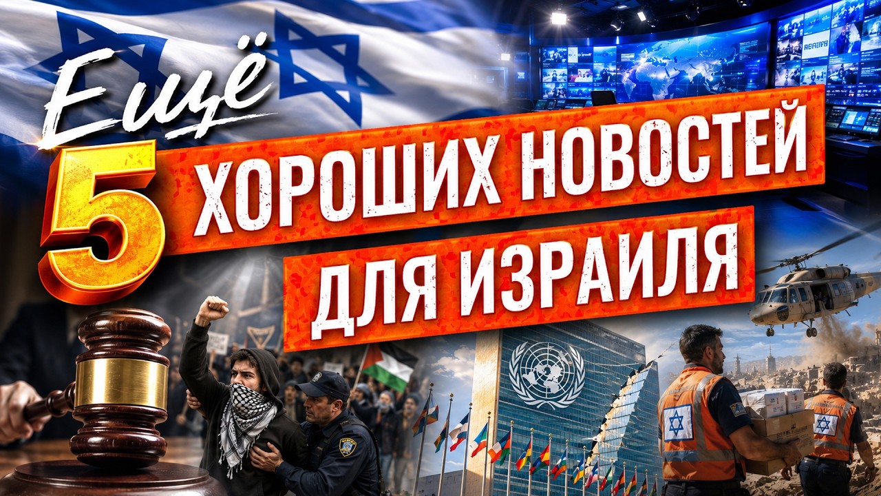 Хорошие новости для Израиля — новый выпуск: Британия, CNN, ООН и Венесуэла смотреть онлайн
