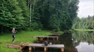 Карп на маховую снасть. Клёвое место, Лосиный остров, верхний водоём.