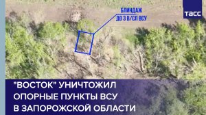 «Восток» уничтожил опорные пункты ВСУ в Запорожской области