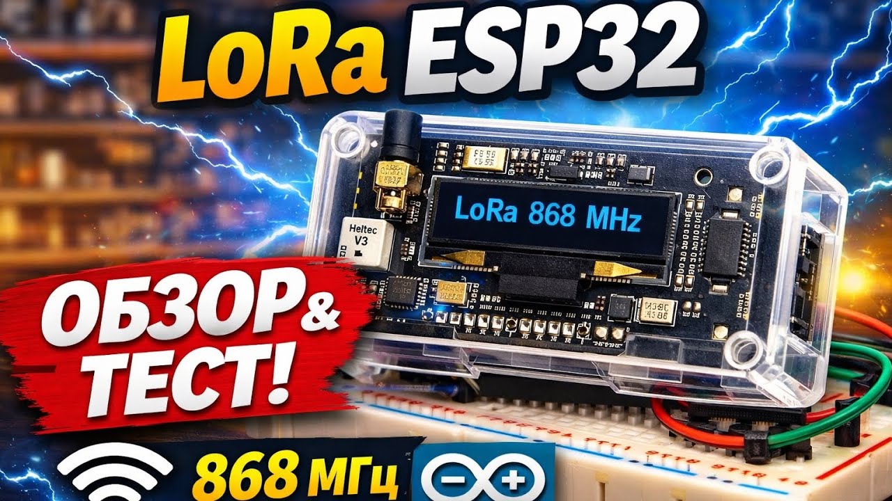 Heltec V3 LoRa ESP32 обзор — лучшая плата для IoT и Arduino смотреть онлайн