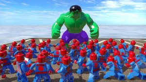 ХАЛК ПРОТИВ АРМИИ ЧЕЛОВЕКА ПАУКА! ЭПИЧЕСКИЕ СУПЕРГЕРОИ LEGO MARVEL