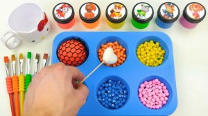 ИЗГОТОВЛЕНИЕ 6 РАДУЖНЫХ СЛАЙМОВ SPRUNKI 🍭 ТЕХНИКА РОСПИСИ КОНФЕТАМИ! АСМР-КАЙФ
