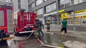 Пожар в торговом центре в Красногорске