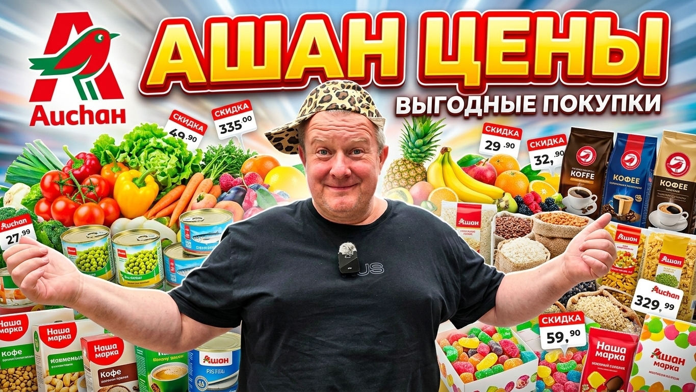 АШАН🛒 Задирает ЦЕНЫ😱ФИНИШ приехали😱 БОЯЗНЬ больших магазинов🤯 смотреть онлайн