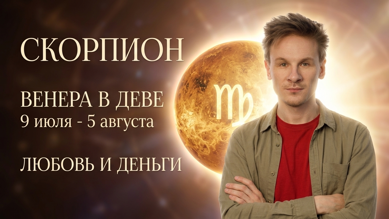 Скорпион гороскоп на Июль 2026, Венера в Деве