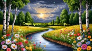 Спят цветочные поляны... ВИДЕО  ПЕСНЯ В ДУШУ