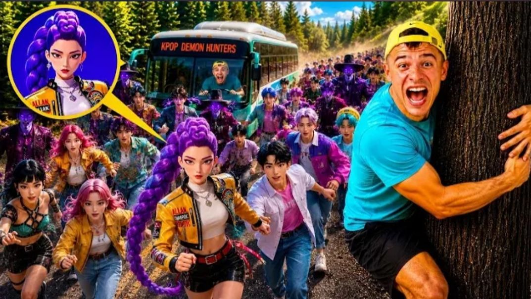 Мы нашли в реальности автобус K-pop-группы «Охотники на демонов»! Развлечения и челленджи.