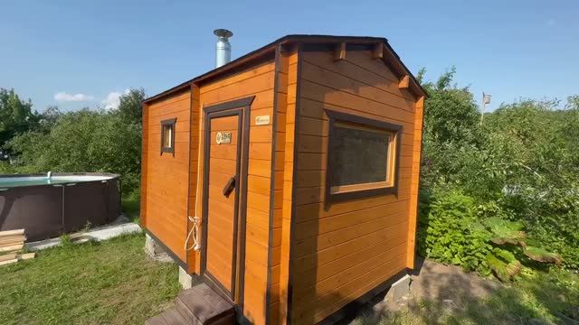 Баня из мини бруса 4 метра купить в Павлово.