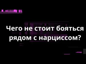 Чего не стоит бояться рядом с нарциссом?