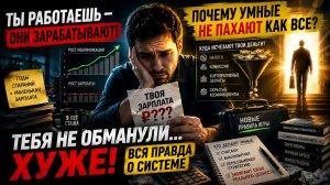 🚨 ТЕБЯ НЕ ОБМАНУЛИ… ХУЖЕ! Почему умные перестают работать на износ и считают деньги по-другому