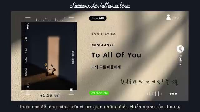 « Vietsub » To All Of You by Mingginyu (Baemin Live Ver.) смотреть онлайн