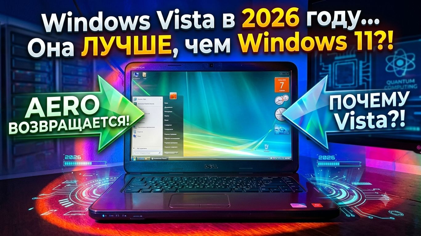 Я установил на свой ноутбук Windows Vista в 2026 году смотреть онлайн