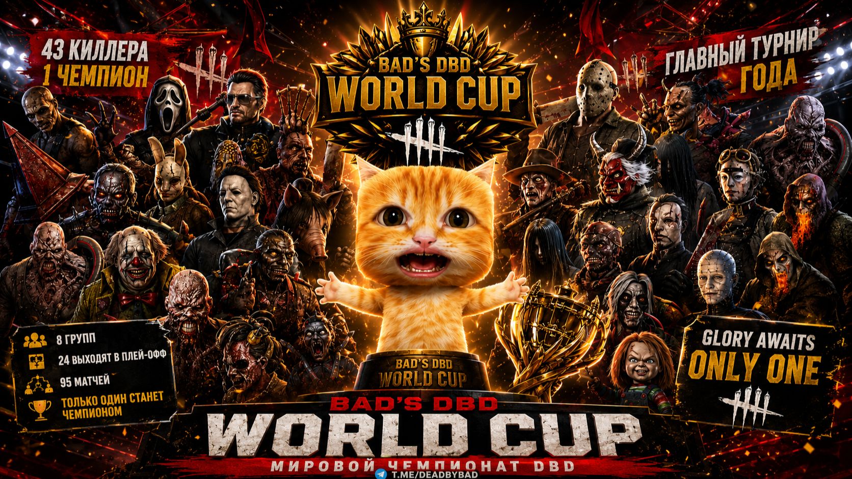 BAD'S DBD WORLD CUP 2026 / ГРУППА "А" / ДЕНЬ 1 🐾 Dead by Daylight смотреть онлайн