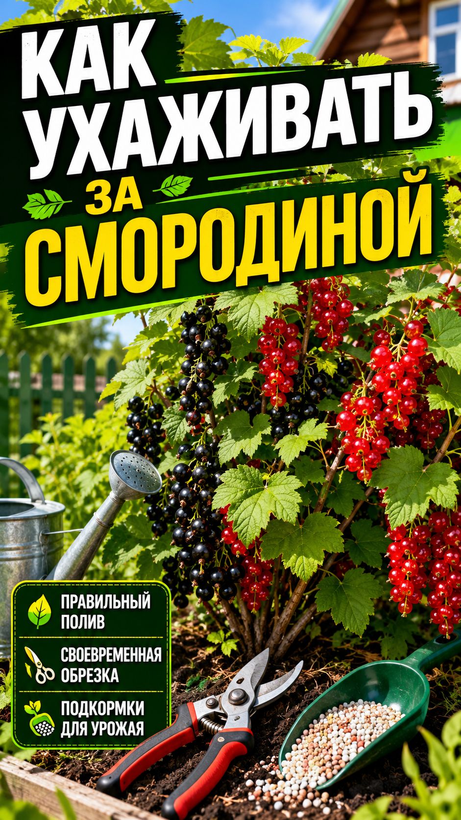 Как ухаживать за смородиной