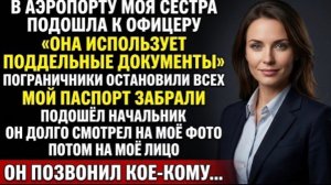 Сестра сказала охране аэропорта что мои документы фальшивые — начальник смены узнал моё имя и позвон