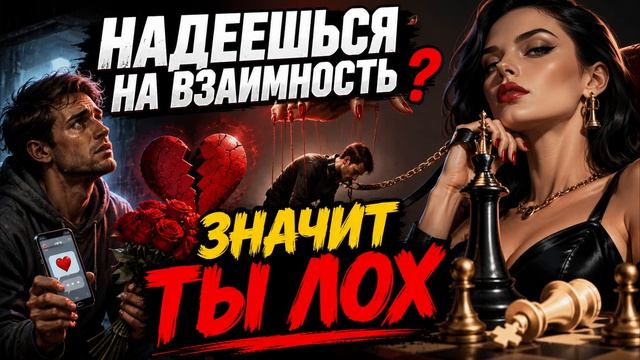 Почему если ты надеешься на взаимные чувства от женщины — ты лох смотреть онлайн