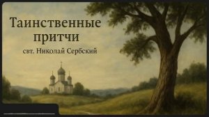 «ТАИНСТВЕННЫЕ ПРИТЧИ.» Свт.НИКОЛАЙ Сербский.