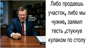 Истории из жизни|Либо продаешь участок ,либо мы чужие ,заявил тесть стукнув кулаком по столу!