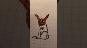 Как я рисую зайца на закате