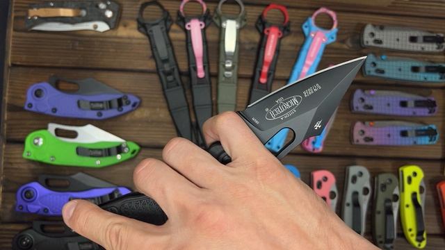 Нож  реплика Microtech Stitch Tactical Black пластиковый - обзор!