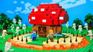 100 дней в мире Lego Minecraft - Жизнь Алекса и Стива