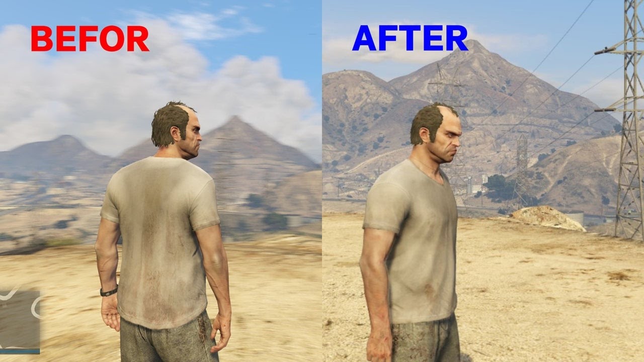 GTA 5 убрать мыло или дымку(NO BLUR) смотреть онлайн