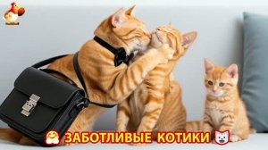 Заботливые котики – добрый сериал для души и радости 😻😹😽 (7)