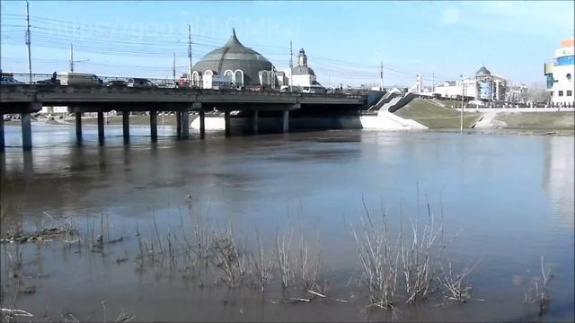 Паводок в Туле. Зареченский мост. 10.04.2018 смотреть онлайн