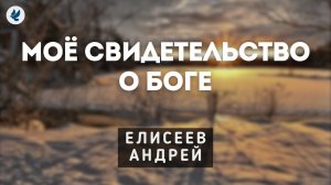 Моё свидетельство о Боге. Елисеев А.Н. Проповедь МСЦ ЕХБ