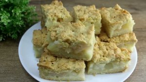 Песочный пирог с яблоками! Вкусное рассыпчатое тесто и нежная начинка.