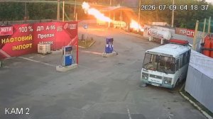 Гигантский комар на заправке в Славянске.