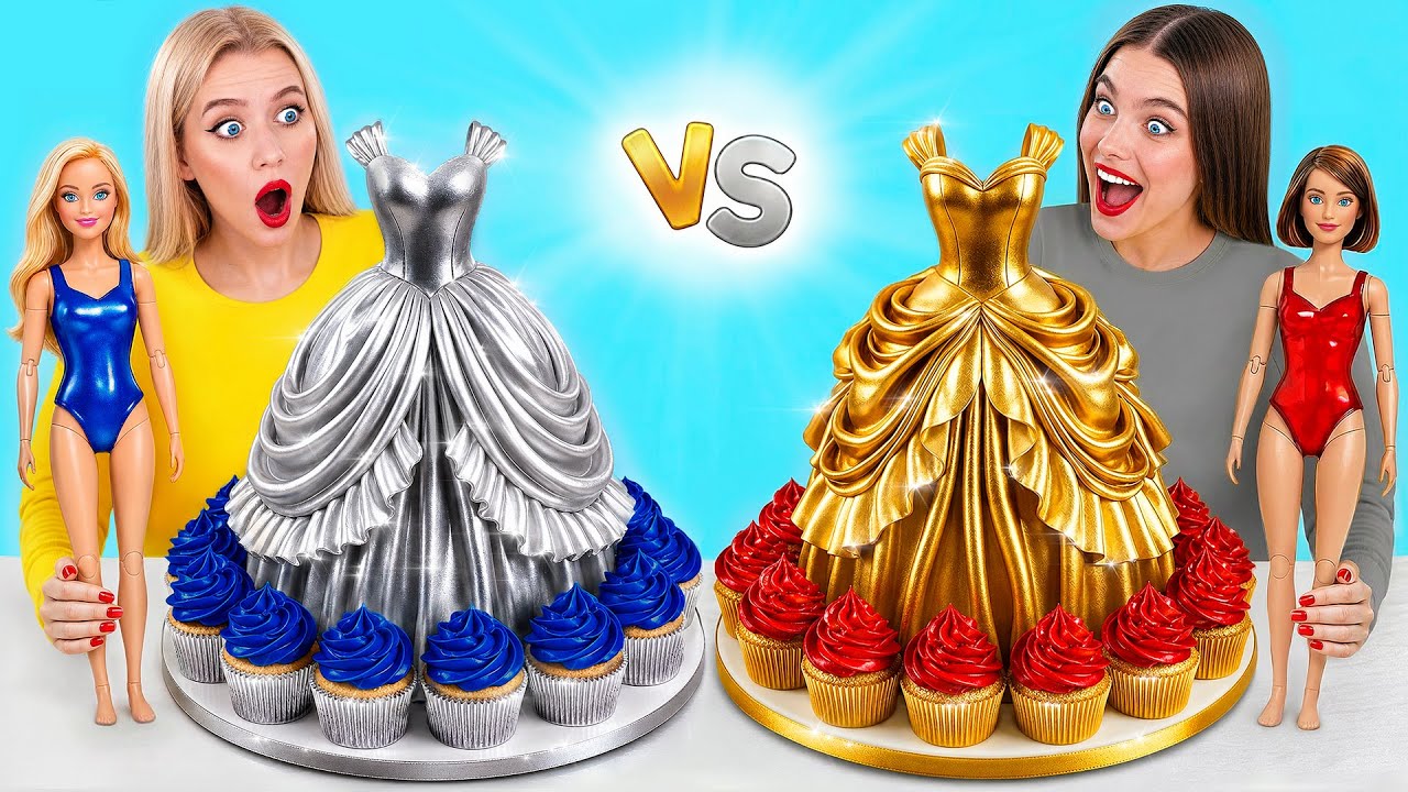Укрась Торт Челлендж | Золотой vs Серебряный от Super Hyper DO смотреть онлайн