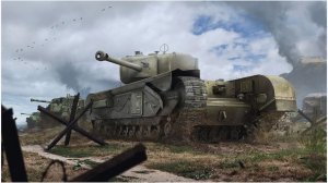 Я ПРОКАЧАЛ ВЕСЬ ТАНК CHURCNILL 7 (ИГРАЮ В РЕЖИМЕ BIG BOSS!!!) В TANKS BLITZ