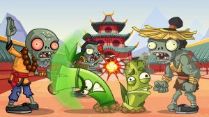 Братья Бамбуки в Древнем Китае. РАСТЕНИЯ против ЗОМБИ 2 или PLANTS vs ZOMBIES 2. Серия 320