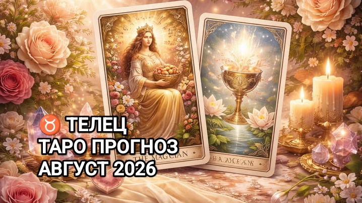 ♉ ТЕЛЕЦ ✨ ТАРО ПРОГНОЗ ✨ АВГУСТ 2026