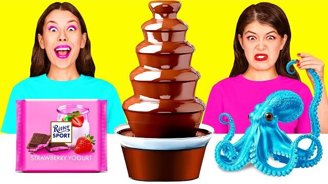 Шоколадный Фонтан Челлендж | Забавные Кухонные Лайфхаки