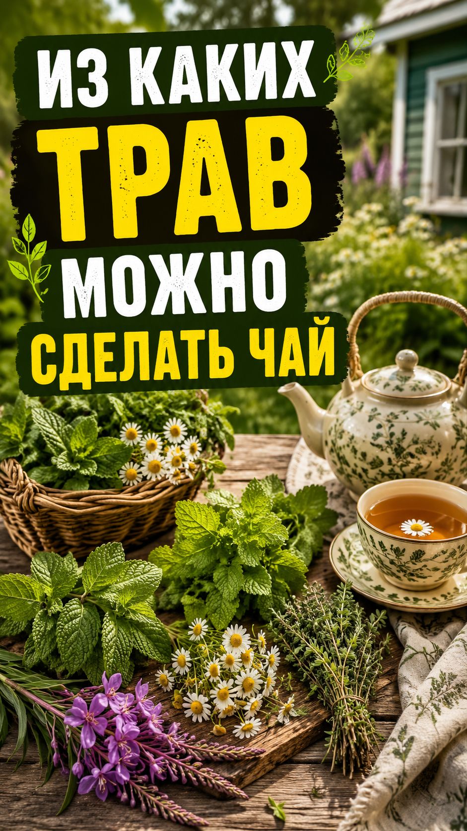 Из каких трав можно сделать чай
